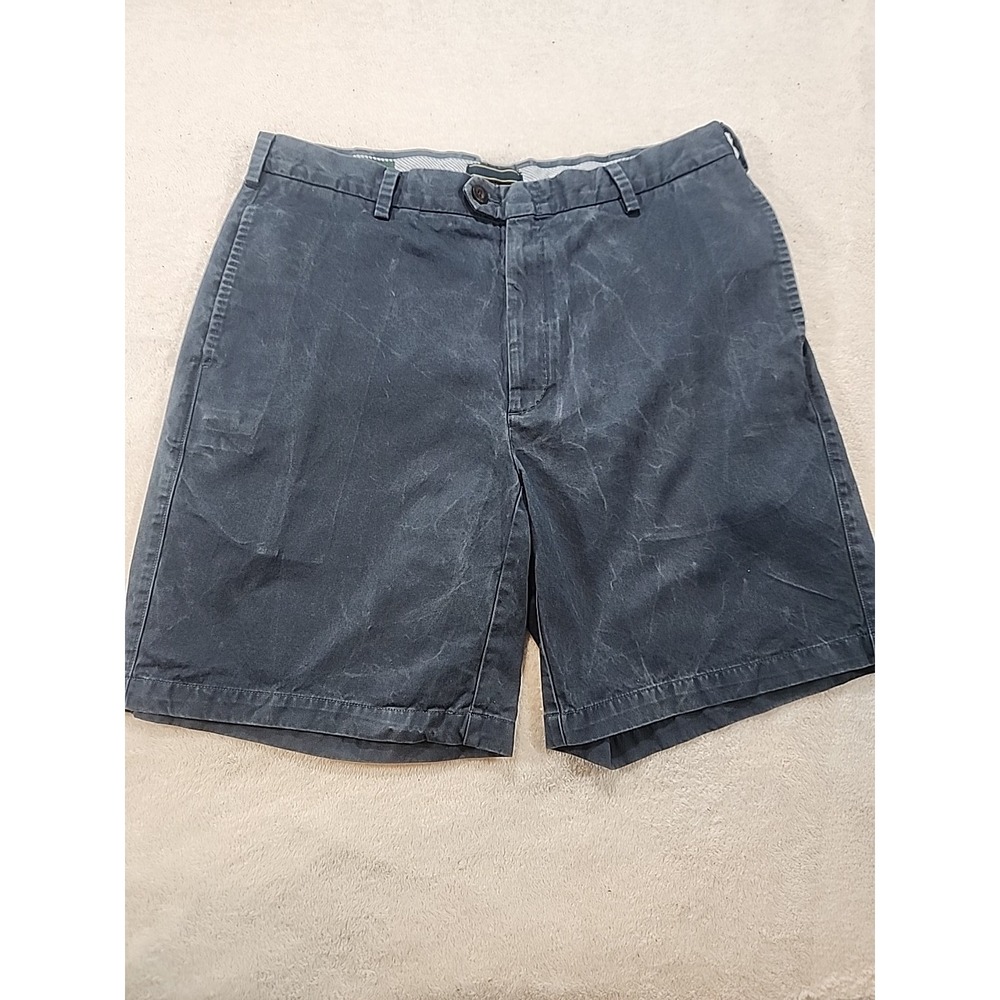 Orvis Men's Slit Pocket Bermuda‎ Acid Wash Navy Shorts Size 36